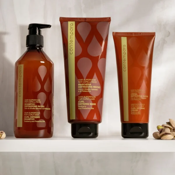 Contempora curl set za negu kovrdžave kose (šampon 500ml + maska 350ml + krema za definiciju 200ml)