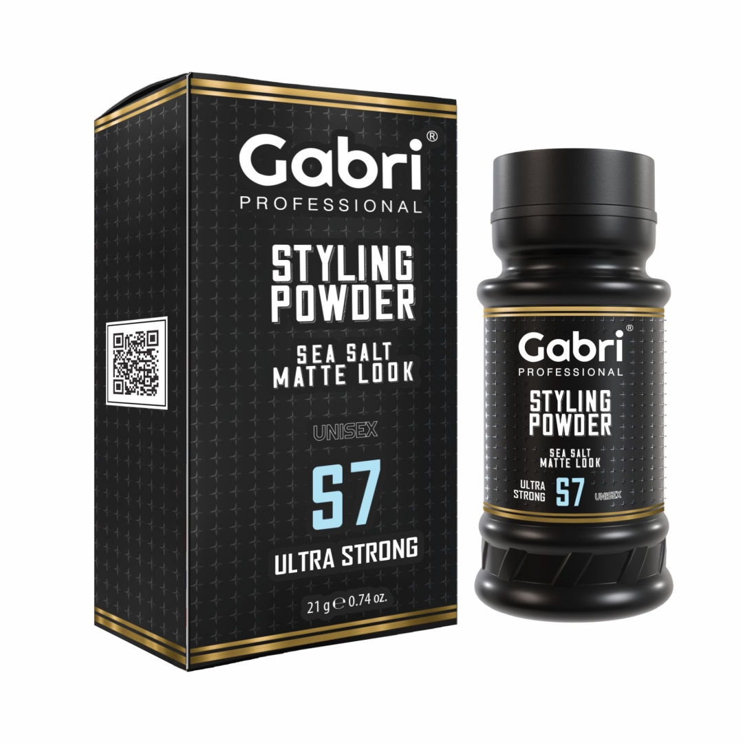gabri-professional-hair-styling-powder-sea-salt-matte-look-s7-ultra-strong-21g GABRI PUDER SEA SALT MAT IZGLED ULTRA JAK S7 21 G - Slika 1